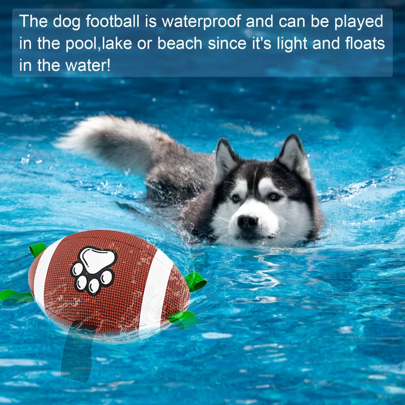 Inflatable Rubber Dog Football with Pump