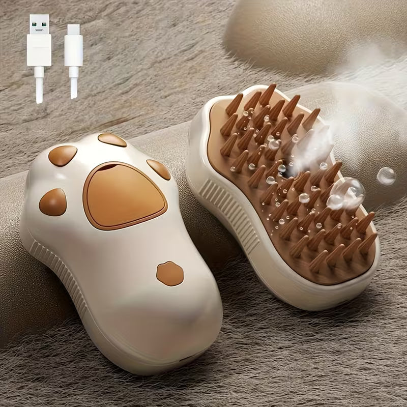 3-in-1 Electric Pet Steam Brush