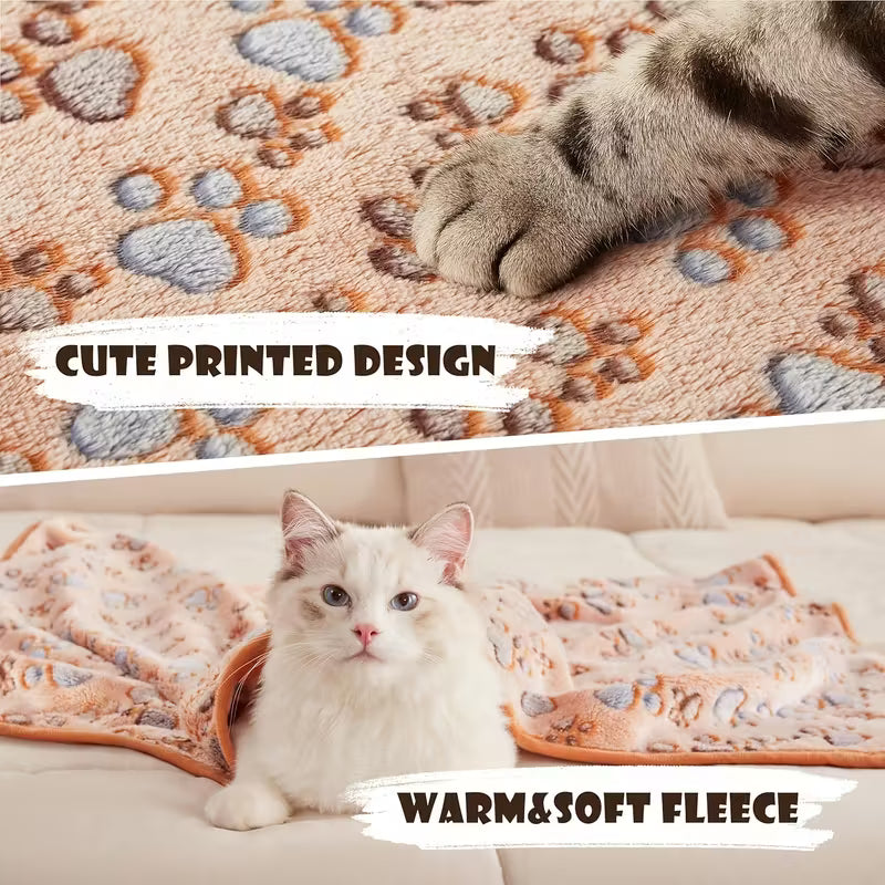 Washable Dog Fleece Blanket Set