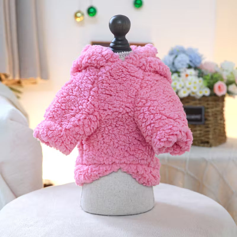 Little Bear Flannel Pet Hoodie