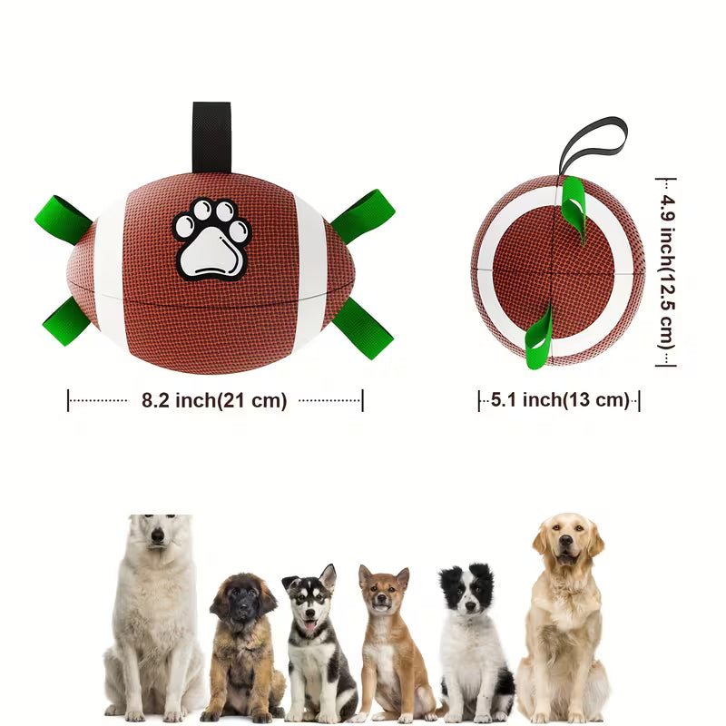 Inflatable Rubber Dog Football with Pump