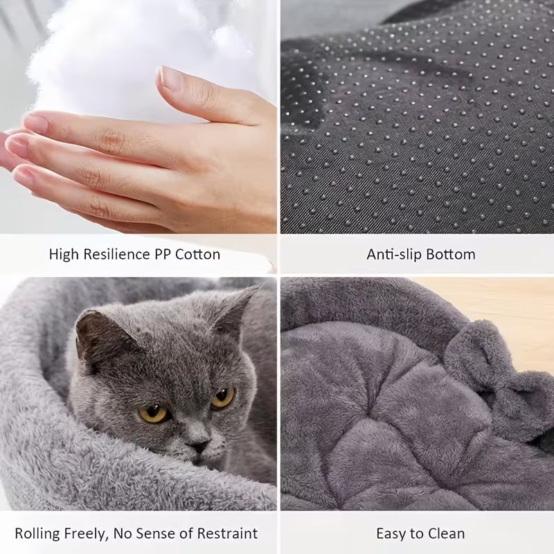 Love-Shaped Cat Bed – Cozy & Comfortable Cat Nest