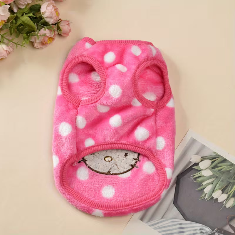 Sanrio , hellow kitty Adorable Cat Pattern Pet Vest