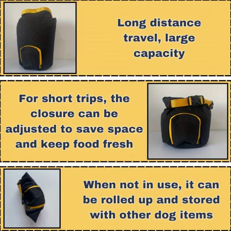 Foldable Dog Food Travel Container
