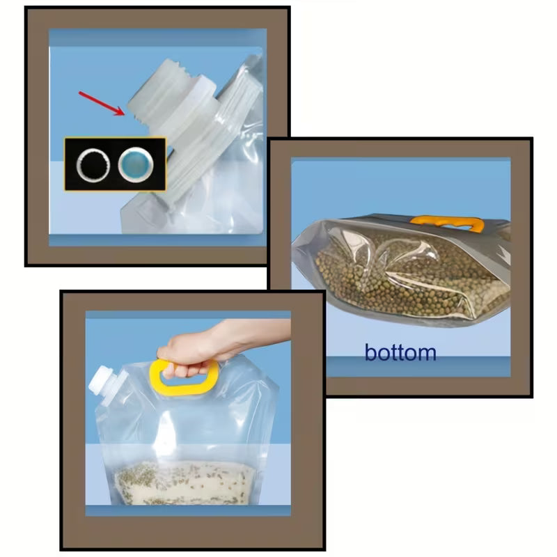 Reusable Pet Food Storage Bags with Funnel