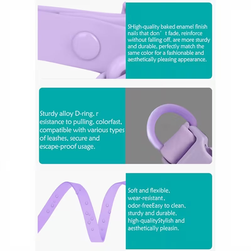 Adjustable Waterproof PVC Pet Collar