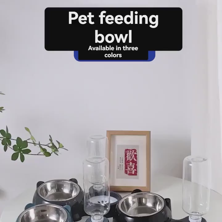 2-in-1 automatic pet feeder and water dispenser
